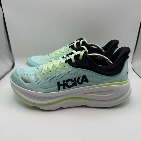 Hoka One One Bondi 9 Luna Moth Blue Spark 1162011-LNMT Mens 11.5D New - Picture 2 of 10